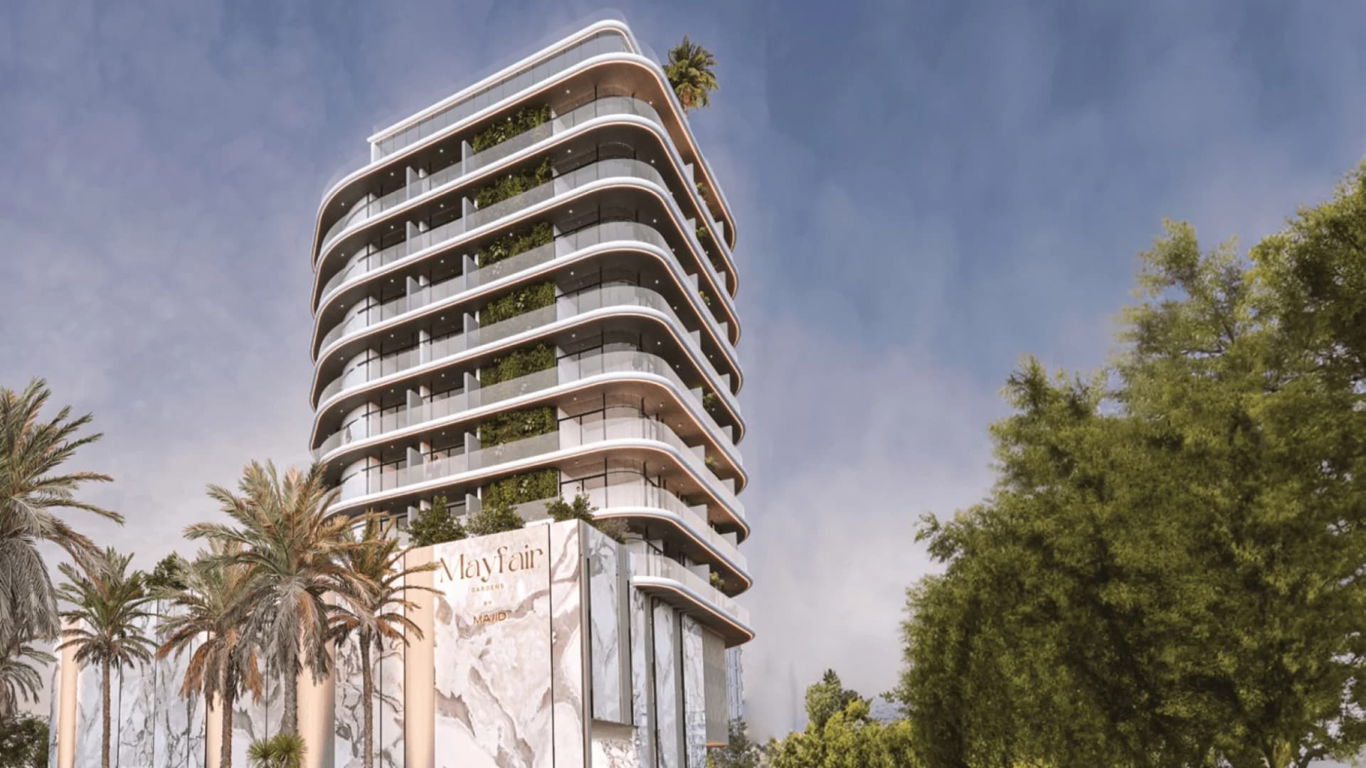 Mayfair Gardens by Majid Developments in Jumeirah Garden City, Dubai