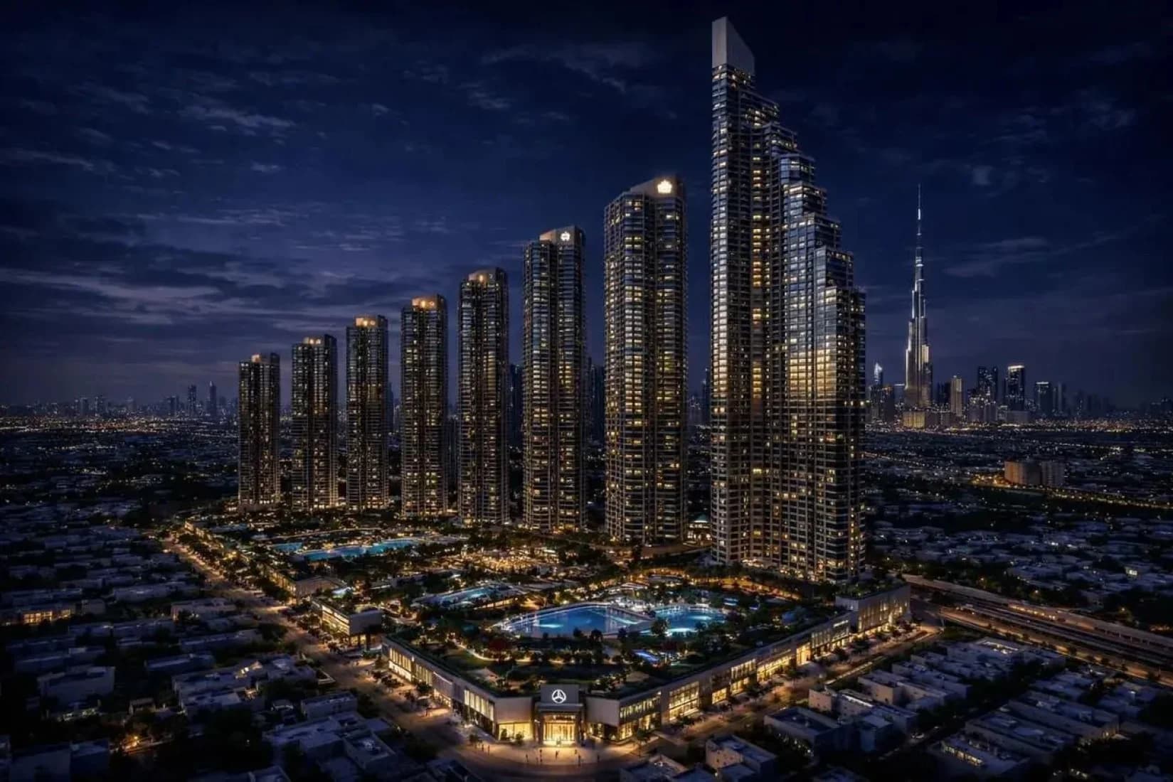 Mercedes-Benz Places — Binghatti City by Binghatti in Nad Al Sheba First, Dubai