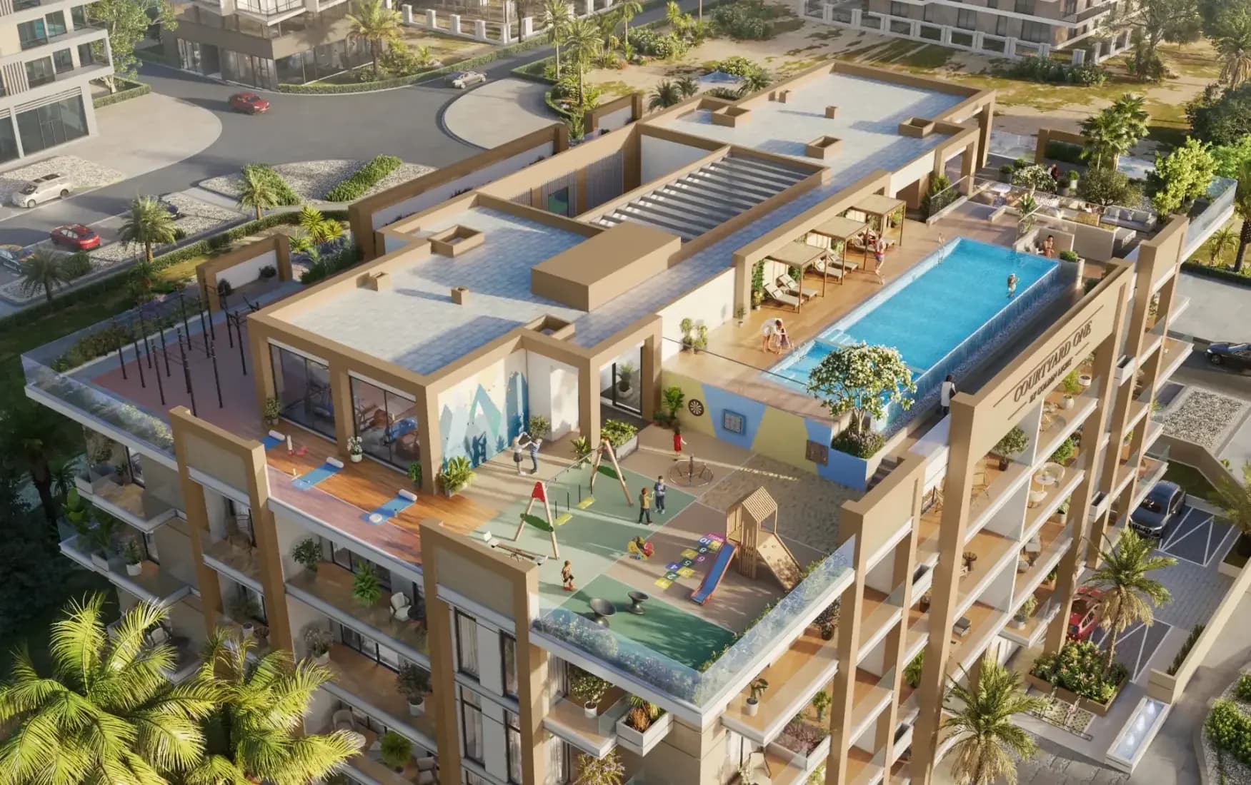 Courtyard One by Golden Light Real Estate Developments in Dubai South, Dubai
