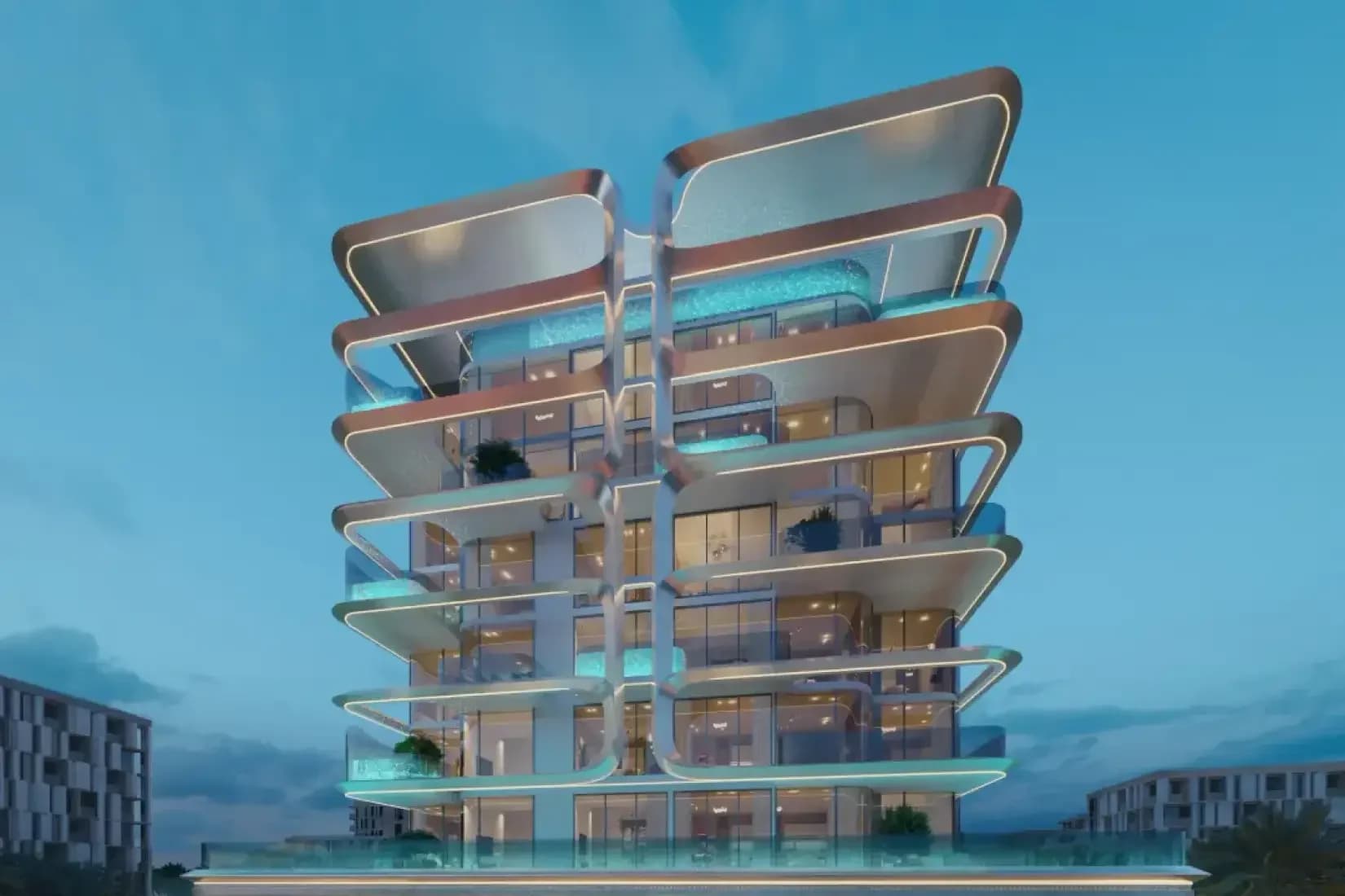 Vue Dorée by Crystal Bay Development in Palm Deira, Dubai