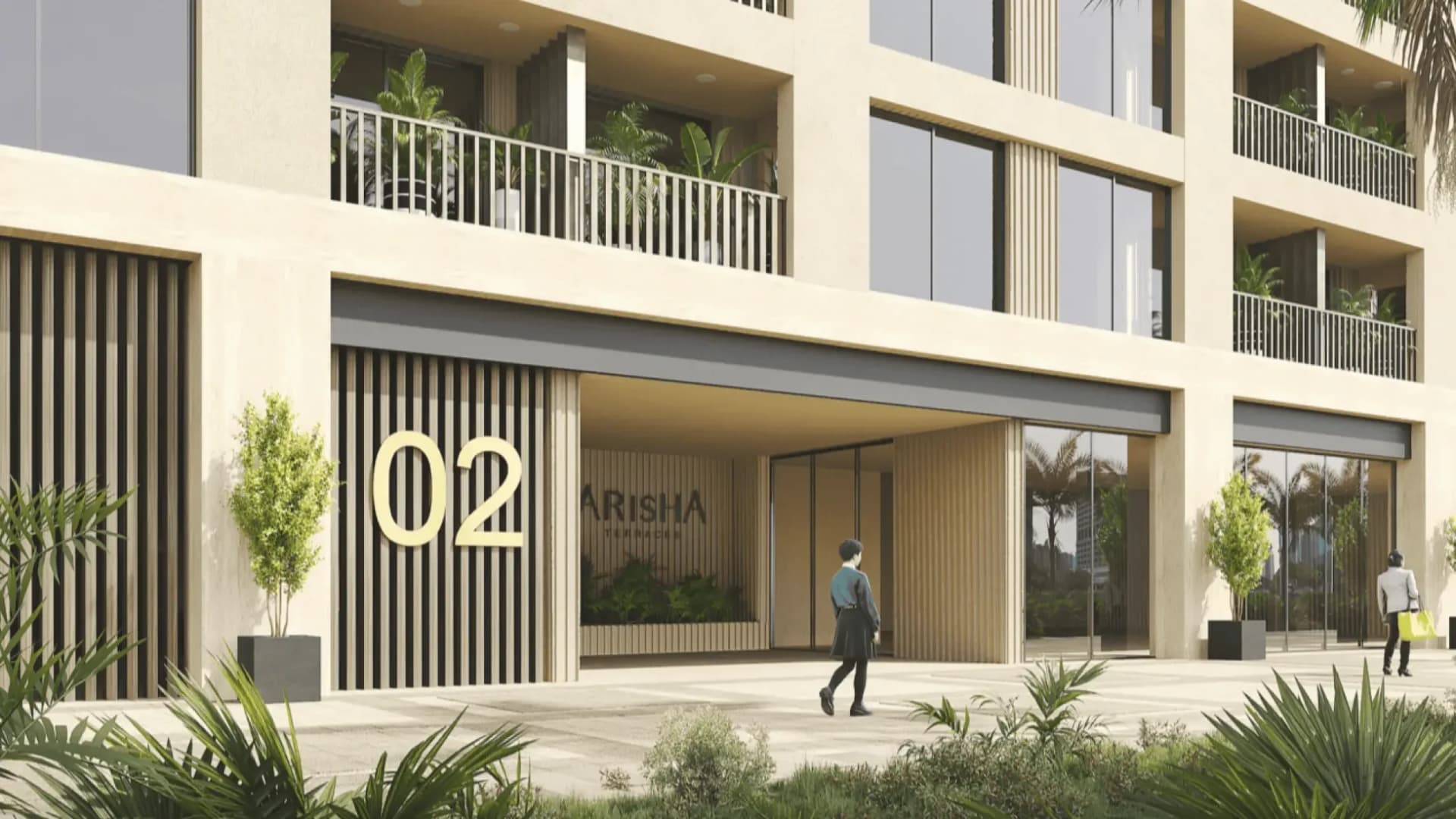 Arisha Terraces by Qube Development in Dubai Studio City, Dubai