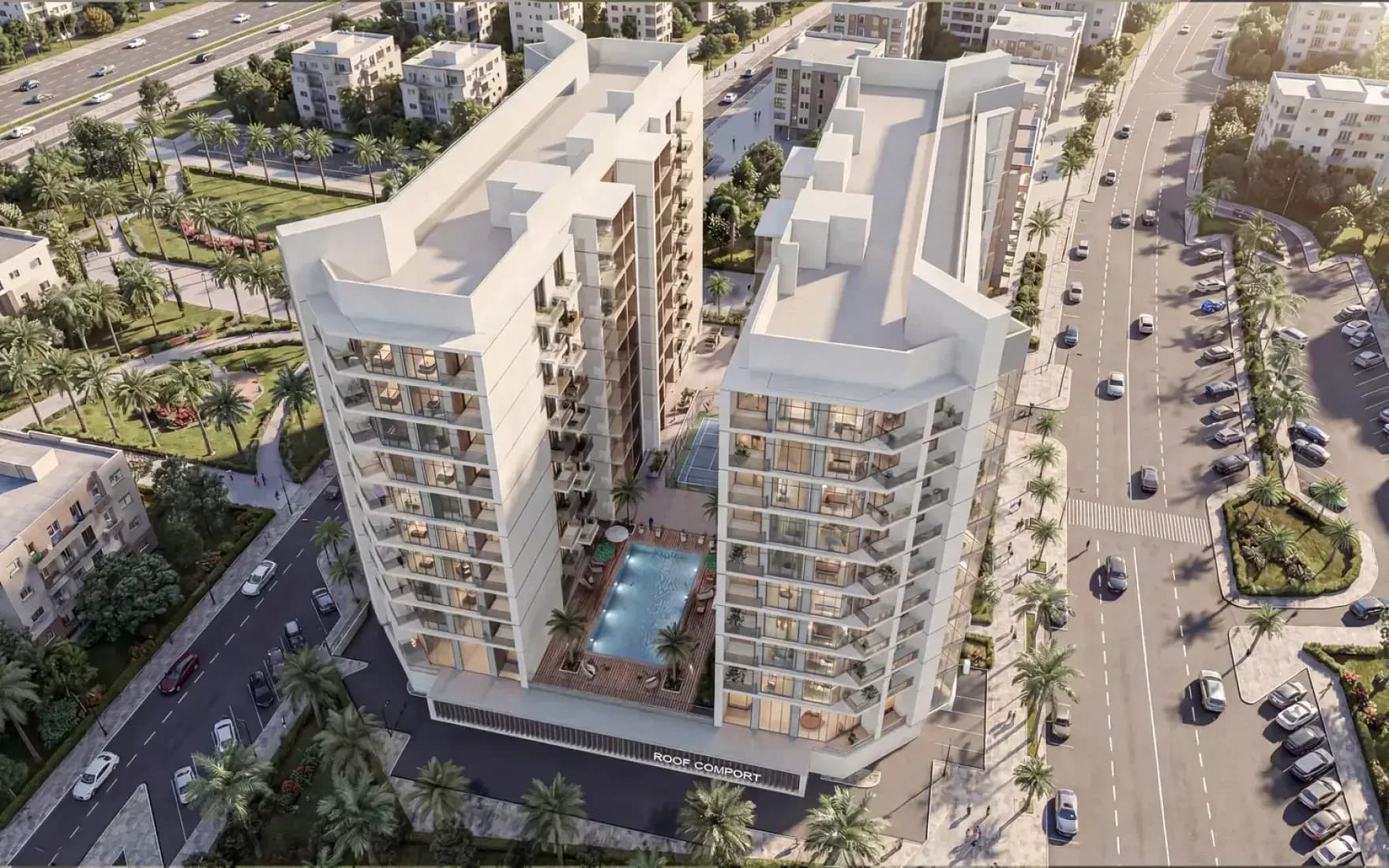 Comfort by Roof by Roof Enterprises & Development in Dubai Land Residence Complex, Dubai