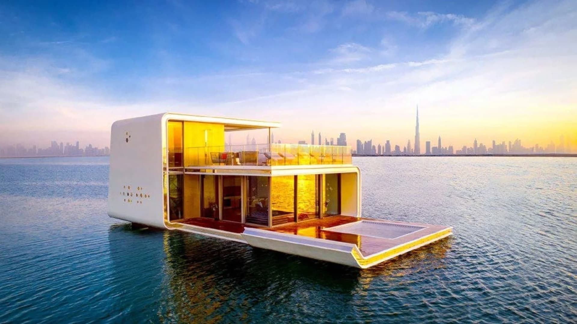 Honeymoon Island and The Floating Seahorse by THOE in The World Islands, Dubai