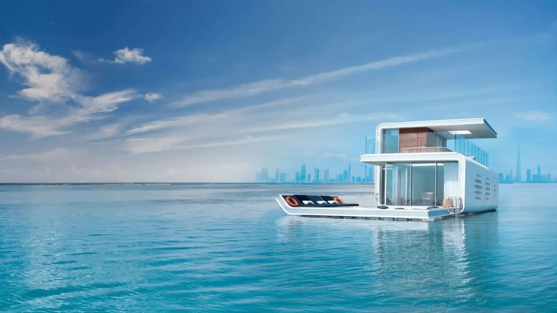 Honeymoon Island and The Floating Seahorse by THOE in The World Islands, Dubai