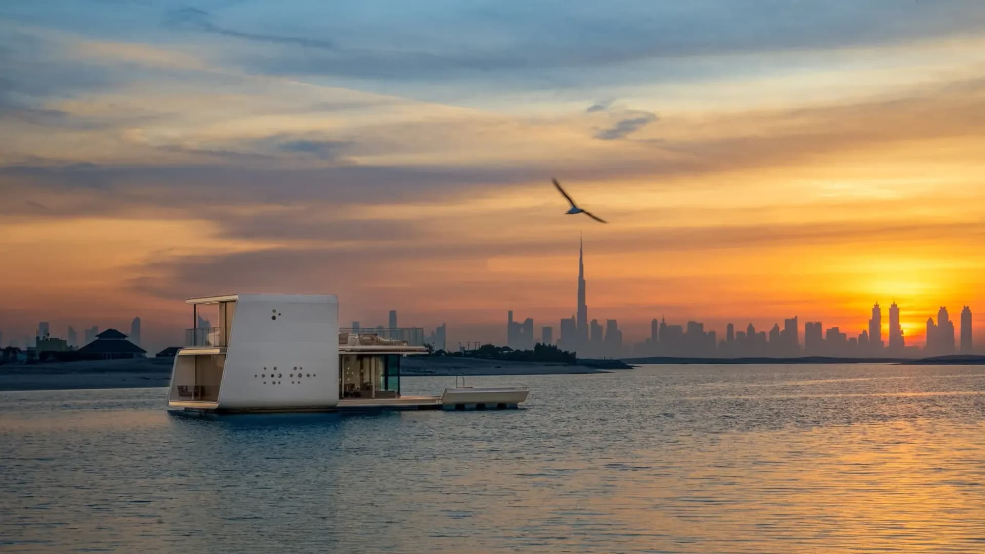 Honeymoon Island and The Floating Seahorse by THOE in The World Islands, Dubai