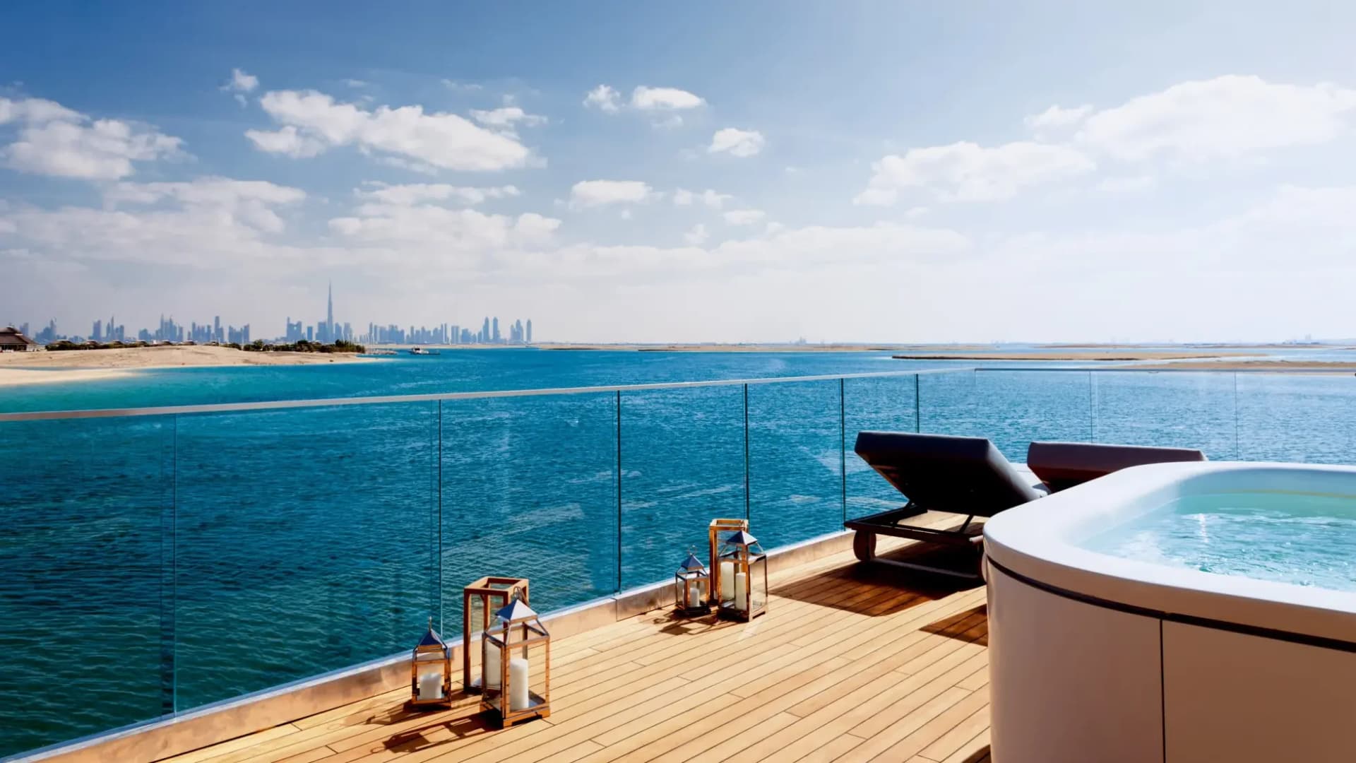 Honeymoon Island and The Floating Seahorse by THOE in The World Islands, Dubai
