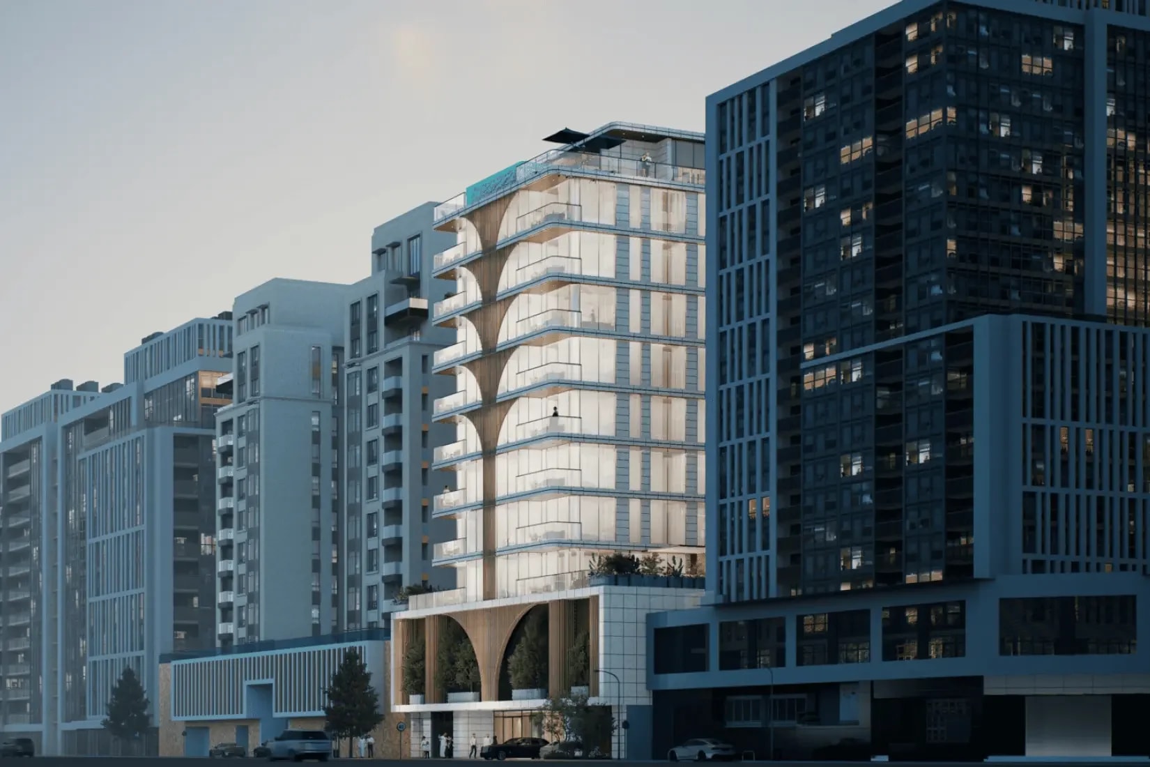 Whitestone Residence by Axiom Prime Real Estate in Jumeirah Garden City, Dubai