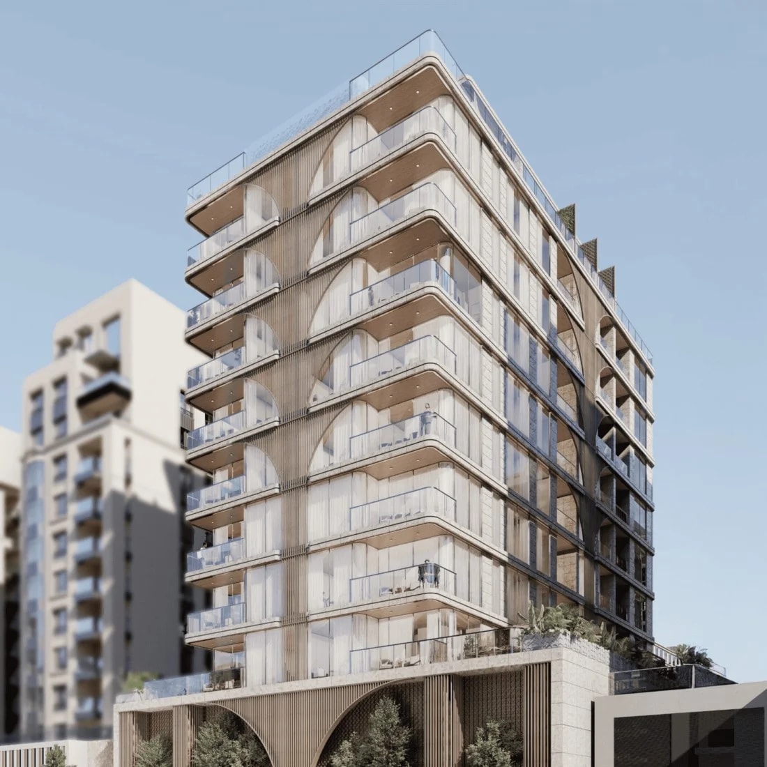 Whitestone Residence by Axiom Prime Real Estate in Jumeirah Garden City, Dubai